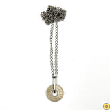 Token DONUT w/ Chain Link Bail Rare Chain Necklace