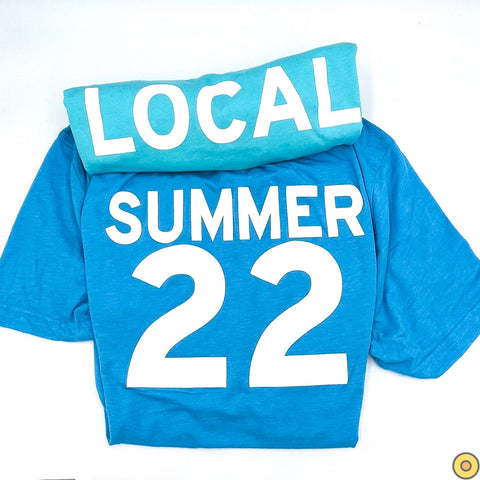 LOCAL SUMMER 22 Tshirt Teal Blue
