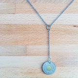 Token “Y" Drop Necklace