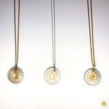 Token w/ NJ State Charm Rare Chain Necklace