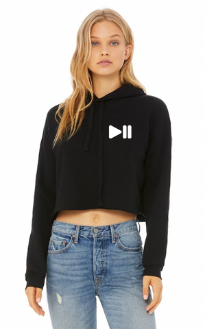 Play + Pause “DH” Crop Hoodie