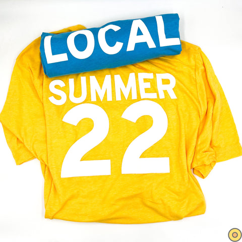 LOCAL SUMMER 2022 Triblend Tshirt Gold