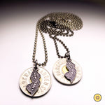 TOKEN STATE NECKLACE >> Silver Ball Chain w/ NJ State Charm