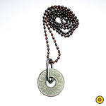 Token DONUT w/ Link Bail Ball Chain Necklace
